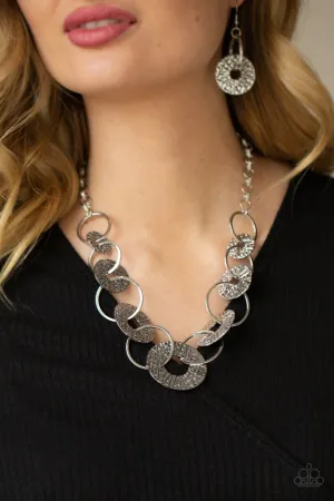 Paparazzi Necklace ~ Industrial Envy - Silver