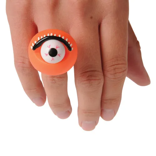 Popping Eyeball Rings Novelty (one dozen)