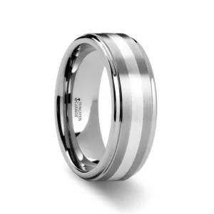 PRAETOR | Tungsten Ring Silver Inlay