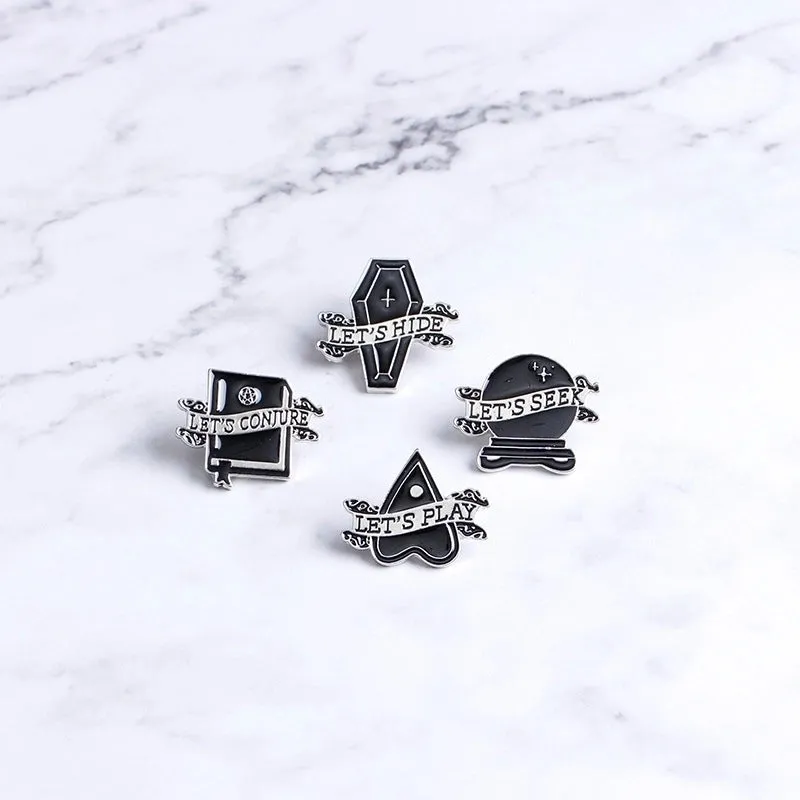 Punk Pin Geometric Heart Shape Rhombus Alloy Enamel Unisex Brooches