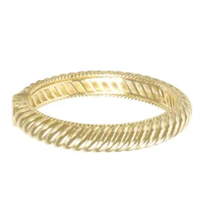 Shiny Twisted Hinged Bangle