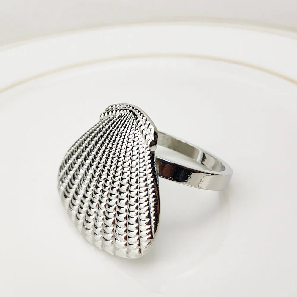 Silver Crustacean Napkin Ring Set