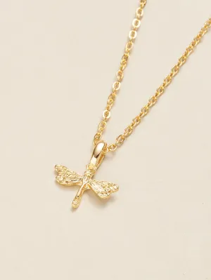 Small Dragonfly Pendant Necklace Jewelry for Women Gift for Her Necklace