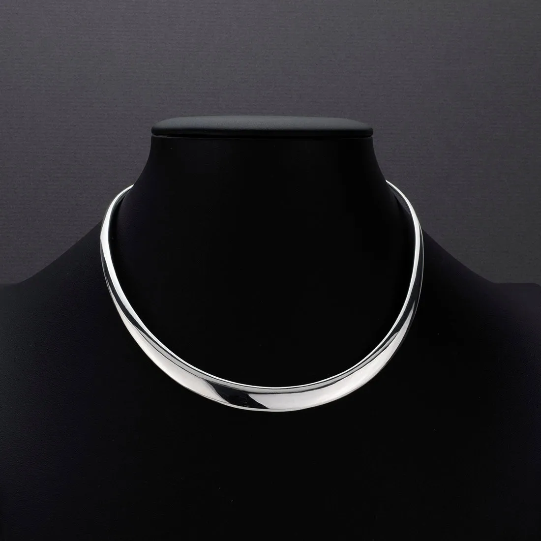 Solid Sterling Silver Choker Necklace