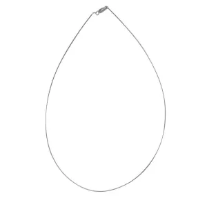 Sterling Silver Thin Omega Chain Necklace