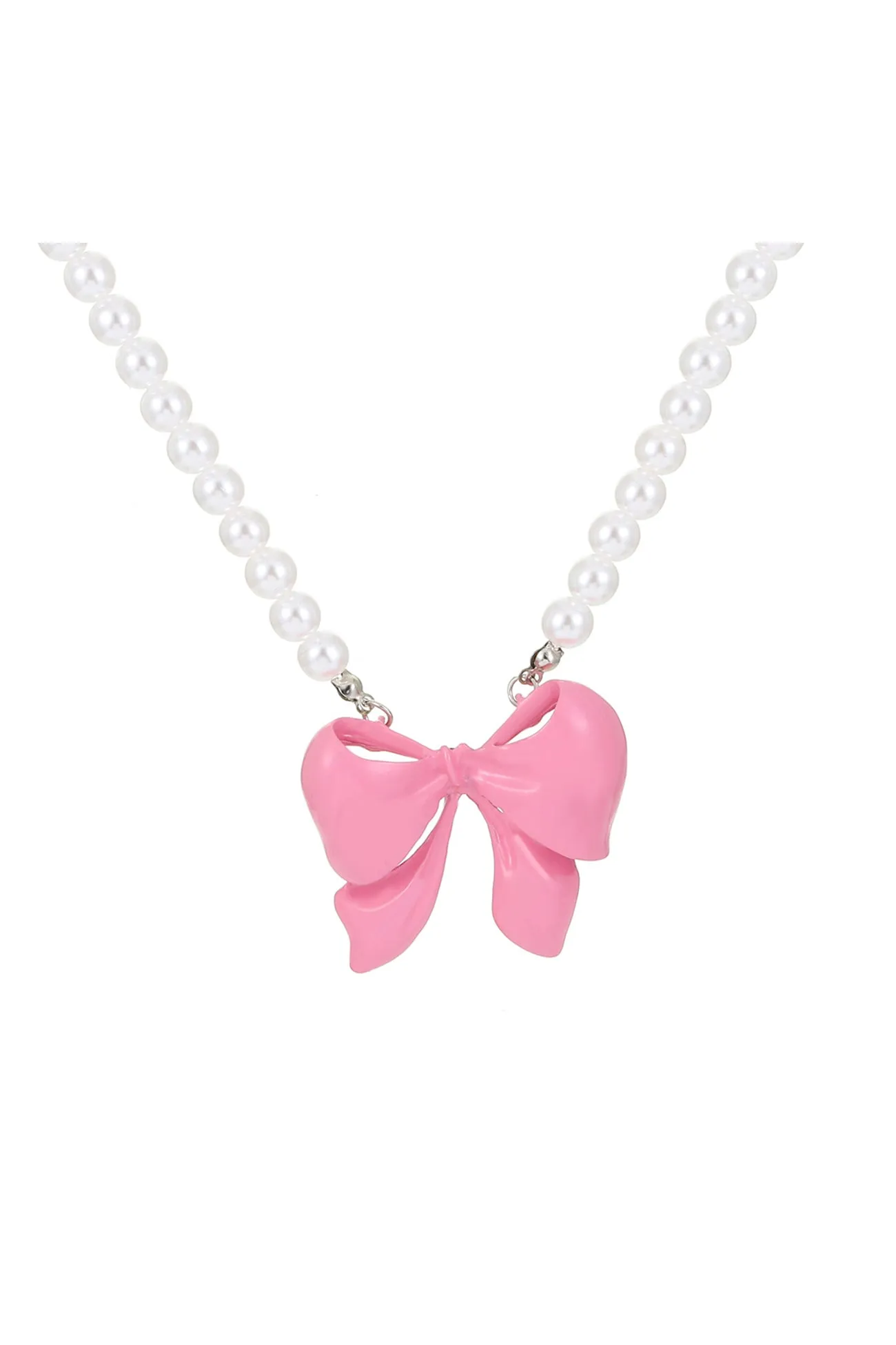 TastyHottie - Pearl Bow-tie Pendant Necklaces