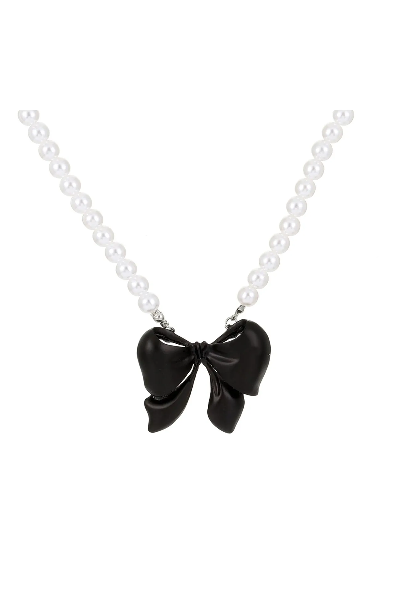 TastyHottie - Pearl Bow-tie Pendant Necklaces