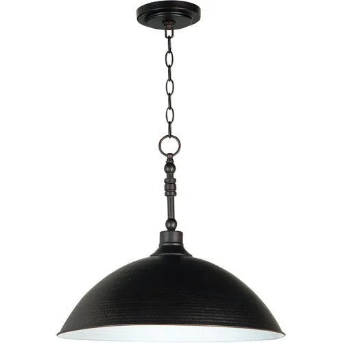 Timarron 1 Light Large Pendant in Aged Bronze Brushed