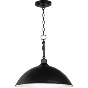 Timarron 1 Light Large Pendant in Aged Bronze Brushed