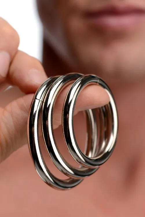 Trine Steel Ring Collection