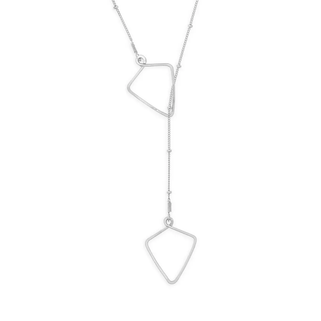 Vivid Lariat Necklace in Sterling Silver